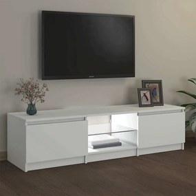 vidaXL Έπιπλο Τηλεόρασης με LED Λευκό 140x40x36 εκ.