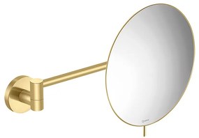 Καθρέπτης Μεγεθυντικός Επιτοίχιος Ø20x31 εκ. Μεγέθυνση x3 Brushed Brass Sanco Cosmetic Mirrors MR-705-AB12