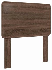 vidaXL Κεφαλάρι με κεφαλάρι Καφέ δρυς 80 cm Επεξεργασμένο ξύλο