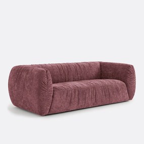 Καναπές 3 ή 4 θέσεων, από φλαμέ chenille, SILVER