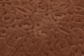 Bathmat Set (2 Pieces) Piante Oval - Brown Multicolor