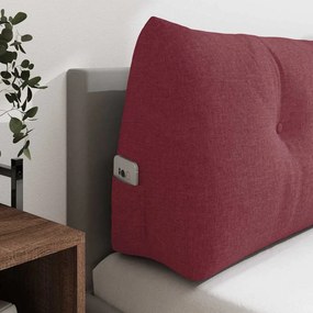 vidaXL Μαξιλάρι Πλάτης Κόκκινο 100 x 24 x 50 εκ ύφασμα
