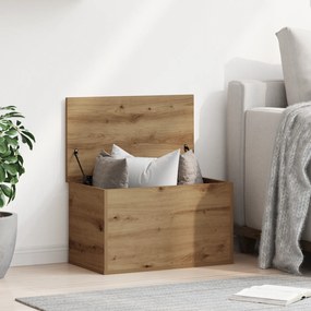 vidaXL Κουτί Αποθήκευσης με Καπάκι από Τεχνητό Ξύλο Δρυός 60x35x35 εκ