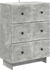 vidaXL Ντουλάπι με Συρτάρια 66 x 34,5 x 90 εκ Επεξεργασμένο Ξύλο