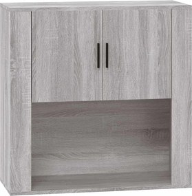 vidaXL Ντουλάπι Τοίχου Γκρι Sonoma 80x33x80 εκ. Επεξεργασμένο Ξύλο