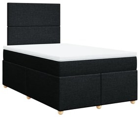 ΚΡΕΒΑΤΙ BOXSPRING ΜΕ ΣΤΡΩΜΑ ΜΑΥΡΟ 120X190 ΕΚ. ΥΦΑΣΜΑΤΙΝΟ 3291214