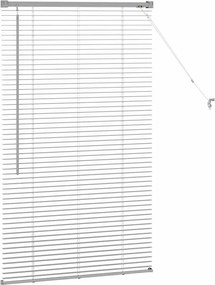 vidaXL Βενετσιάνικες Ρόδες Ασημί 130 x 70 εκ Αλουμίνιο