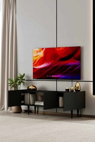 Έπιπλο Τηλεόρασης Μαύρο CLOPRE 140x29x20