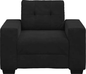 vidaXL Πολυθρόνα Μαύρη Βελούδινη 100x78x80 εκ.