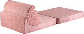Πολυθρονα Flipster Υφασμα Κοτλε Ροζ