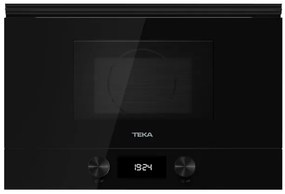 Teka ML 8220 BIS L FBK Εντοιχιζόμενος Φούρνος Μικροκυμάτων με κεραμική βάση και Grill Μαύρος