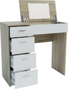 Τουαλέτα Tab Σονομα-Λευκό 90x42x82-110cm