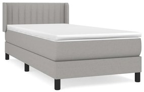 ΚΡΕΒΑΤΙ BOXSPRING ΜΕ ΣΤΡΩΜΑ ΑΝΟΙΧΤΟ ΓΚΡΙ 80X200 ΕΚ. ΥΦΑΣΜΑΤΙΝΟ 3129825