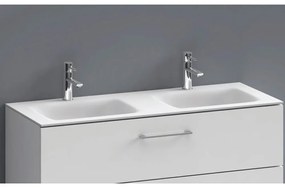 Νιπτήρας Ένθετος Επίπλου Διπλός Eloise-120v2 120x46x16cm White Karag Ομοιογενές