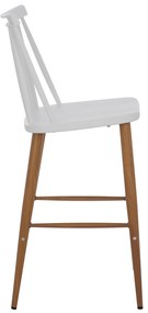 ΣΚΑΜΠΟ ΜΠΑΡ VANESSA HM9300.01 ΛΕΥΚΟ ΜΕΣΑΙΟΥ ΥΨΟΥΣ 43x45x97Υεκ.