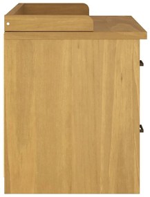 vidaXL Πάγκος διαδρόμου &quot;SANDNES&quot; 87x40x50 εκ. Πεύκο μασίφ ξύλο