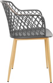 ΚΑΡΈΚΛΕΣ &amp; ΠΟΛΥΘΡΌΝΕΣ ΚΉΠΟΥ MALAGA GREY OUTDOOR CHAIR HDO2240F