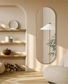 Stewehome Διακοσμητικός καθρέφτης τοίχου MDF οβάλ 180x60 cm