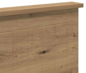 vidaXL Κεφαλάρι με κεφαλάρι Artisan Oak 135 cm Επεξεργασμένο ξύλο