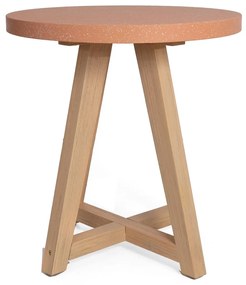 Τραπέζι Bistro Noria Terazzo Pink White (70x70x75) Soulworks 0800021