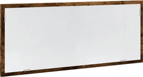 vidaXL LED Καθρέφτης Μπάνιου Καπνιστή Δρυς 100x8,5x37εκ. Επεξεργ. Ξύλο