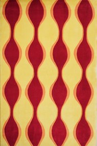 Χαλί Disco 31 Yellow-Red 200X290cm