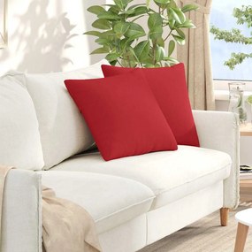 vidaXL Μαξιλάρι Καναπέ 2 pcs Κόκκινο 50 x 50 cm ύφασμα