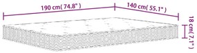 ΣΤΡΩΜΑ ΜΕ BONNELL SPRINGS ΜΕΣΑΙΑ ΣΚΛΗΡΟΤΗΤΑ 140 X 190 ΕΚ. 3206411