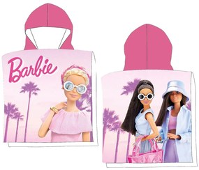 Πετσέτα Θαλάσσης Ποντσο Microfiber Barbie 100x50cm Barbie BAR24-4086 42-3234
