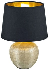 Φωτιστικό Επιτραπέζιο Luxor R50621079 1xE14 40W Φ18cm 26cm Gold-Black RL Lighting Κεραμικό