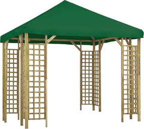 vidaXL Κιόσκι Πράσινο 3 x 3 μ.
