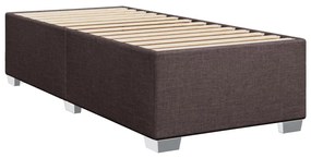 ΚΡΕΒΑΤΙ BOXSPRING ΜΕ ΣΤΡΩΜΑ ΣΚΟΥΡΟ ΚΑΦΕ 100X200 ΕΚ. ΥΦΑΣΜΑΤΙΝΟ 3290409