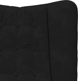 vidaXL Πολυθρόνα Μαύρο 63 x 67 x 94 εκ. Βελούδο