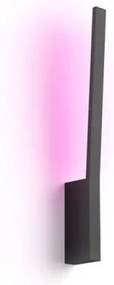Έξυπνο Φωτιστικό Τοίχου Απλίκα Led 12,2W RGBW Hue Liane Philips Hue-929003053101-Μαύρο 929003053101