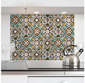 Πλάτη προστασίας τοίχου εστιών κουζίνας Green Tiles L 67210 Ango-67210-Καφέ 67210