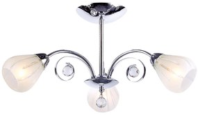 Φωτιστικό Κρεμαστο Aca FMX51493 CARDINAL Ασημί (Silver Coloured)