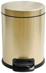 Κάδος Απορριμμάτων Artemis A10509432 5Lt 20x26cm Gold Karag Ανοξείδωτο Ατσάλι