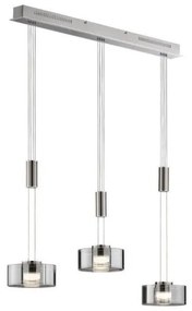 Κρεμαστό Φωτιστικό Οροφής Ράγα LED Νίκελ Lavin 60651 Fischer Honsel-60651-Νίκελ Ματ 60651