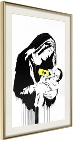 Αφίσα - Banksy: Toxic Mary - 20x30 - Χρυσό - Με πασπαρτού