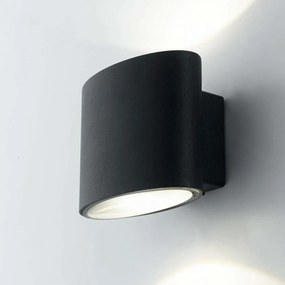 Φωτιστικό Τοίχου - Απλίκα Boxter LED-W-BOXTER NER 2x4W Led 12,9x10x8,5cm Black Intec