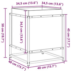 ΖΑΡΝΤΙΝΙΕΡΑ 40X40X50 ΕΚ. ΑΠΟ ΜΑΣΙΦ ΞΥΛΟ ΨΕΥΔΟΤΣΟΥΓΚΑΣ 847021