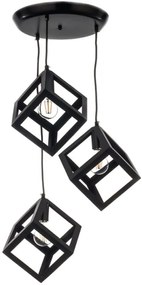 Φωτιστικό οροφής InLight 4400-3 3φωτο-Μαύρο