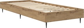 vidaXL Σκελετός Κρεβατιού Artisan Δρυς 80 x 200 cm Επεξεργασμένο Ξύλο