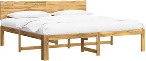 vidaXL Διπλό Κρεβάτι με Κεφαλάρι ROSTOCK Λευκό 200 x 200 cm