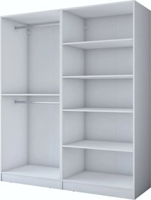 Ντουλάπα Λευκό BRATALE 180x57.5x210