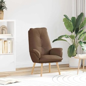 vidaXL Χαλαρωτική Πολυθρόνα Καφέ Υφάσματος