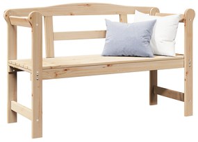vidaXL πάγκος εξωτερικού χώρου  119x76x44 εκ. από μασίφ ξύλο πεύκου