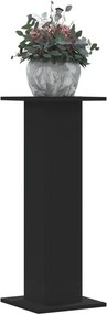 vidaXL Βάσεις Φυτών 2 τεμ. Μαύρες 30x30x80 εκ. από Επεξεργασμένο Ξύλο