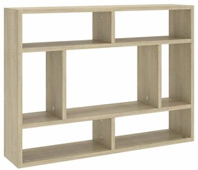 vidaXL Ραφιέρα Τοίχου Sonoma Δρυς 75 x 16 x 55 εκ. από Επεξ. Ξύλο
