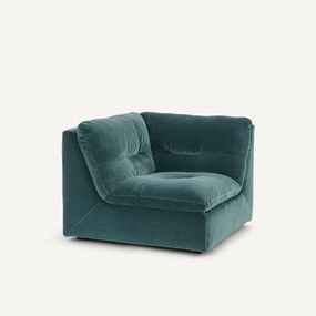 Γωνιακή πολυθρόνα σύνθεσης, βελούδο, Giuliano